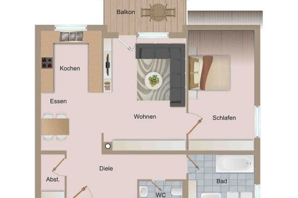 Prodej bytu 2+kk 71 m², Brunnenstr. 15, Krauchenwies-Ablach Prodej bytu 2+kk 71 m², Brunnenstr. 15, Krauchenwies-Ablach