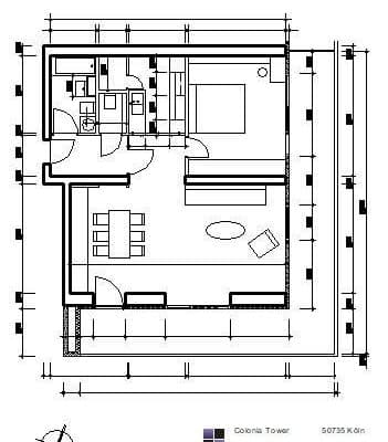 Pronájem bytu 2+kk 86 m², Köln, Severní Porýní-Vestfálsko Pronájem bytu 2+kk 86 m², Köln, Severní Porýní-Vestfálsko