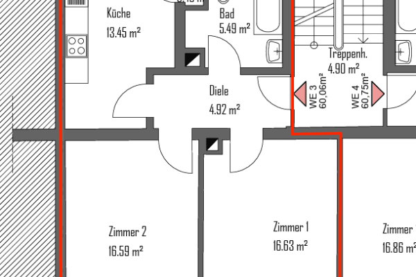 Pronájem bytu 2+1 64 m², Mannheim Pronájem bytu 2+1 64 m², Mannheim