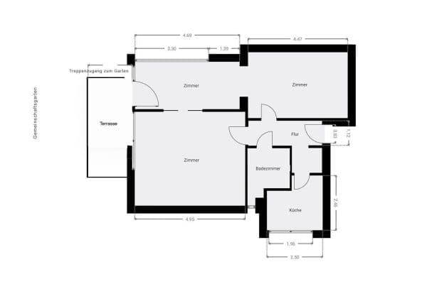 Prodej bytu 2+kk 68 m², Fontanestraße 6, Berlin, Berlín Prodej bytu 2+kk 68 m², Fontanestraße 6, Berlin, Berlín