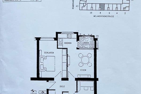 Pronájem bytu 3+1 68 m², Melanchthonstr., Essen Pronájem bytu 3+1 68 m², Melanchthonstr., Essen