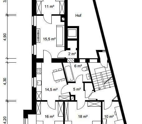 Pronájem bytu 5+1 97 m², Kaiserslautern Pronájem bytu 5+1 97 m², Kaiserslautern