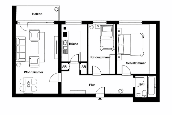 Prodej bytu 3+1 68 m², Uhdestraße 25, München, Bavorsko Prodej bytu 3+1 68 m², Uhdestraße 25, München, Bavorsko