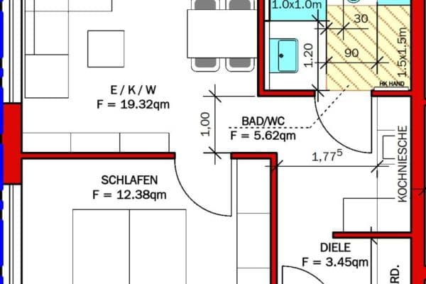 Pronájem bytu 2+1 46 m², Panoramastr. 4, Talheim Pronájem bytu 2+1 46 m², Panoramastr. 4, Talheim