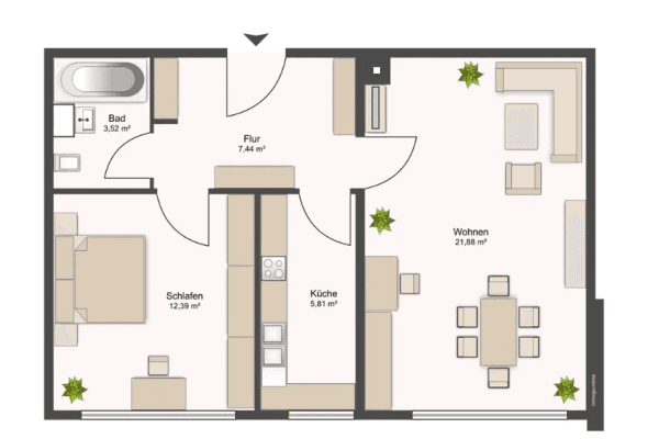 Prodej bytu 2+1 51 m², Weißenseestr., München, Bavorsko Prodej bytu 2+1 51 m², Weißenseestr., München, Bavorsko