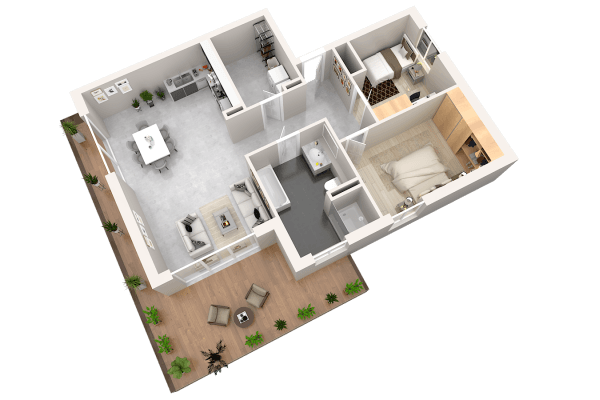 Pronájem bytu 3+kk 93 m², Nideggen Pronájem bytu 3+kk 93 m², Nideggen